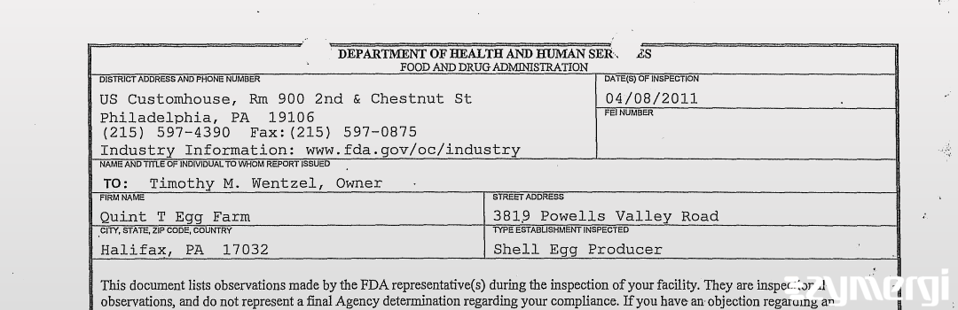 FDANews 483 Quint T Egg Farm Apr 8 2011 top