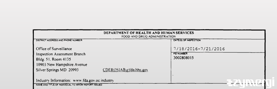 FDANews 483 R. Mason (Chemicals), Ltd. Jul 21 2016 top