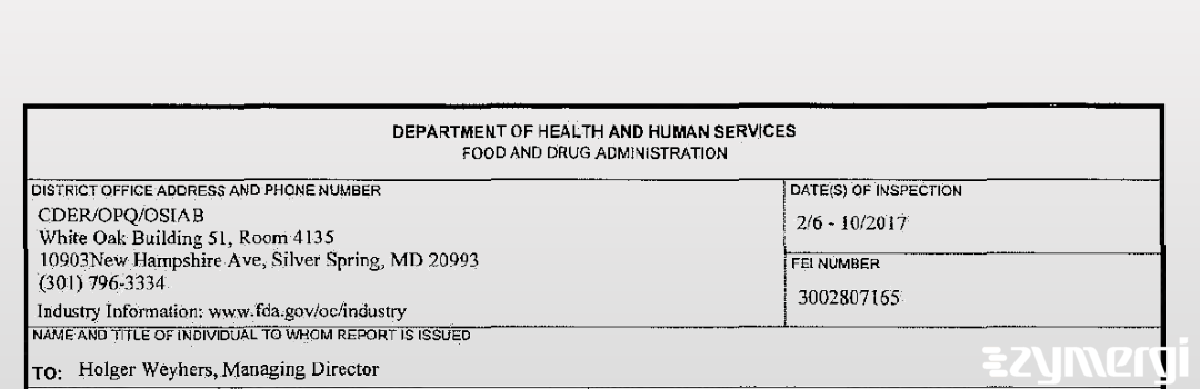 FDANews 483 R-Pharm Germany GmbH Feb 10 2017 top