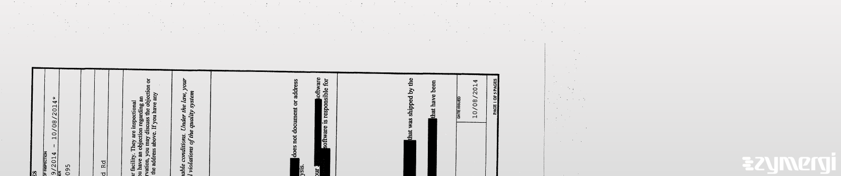 FDANews 483 Reimers Systems, Inc. Oct 8 2014 top