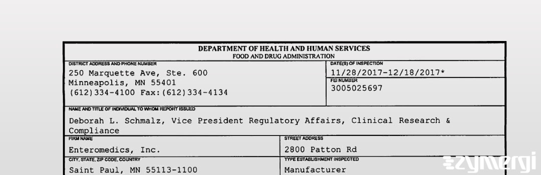 FDANews 483 ReShape Lifesciences LLC Dec 18 2017 top