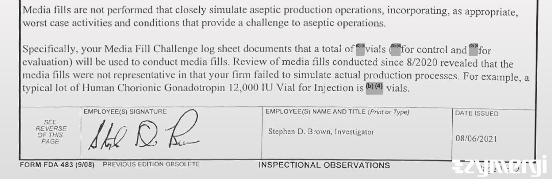 Stephen D. Brown FDA Investigator 