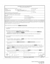 FDAzilla FDA 483 Robert M. Wenham, M.D, Tampa | April 2021