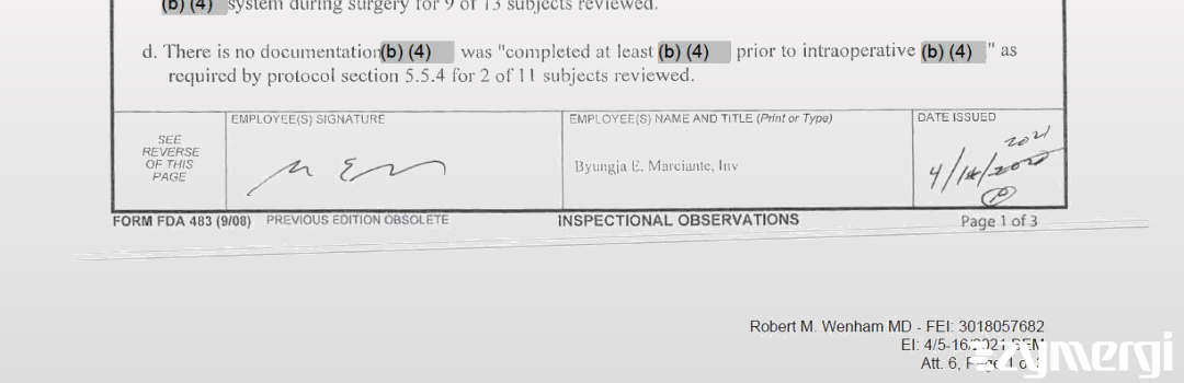 Byungja E. Marciante FDA Investigator 