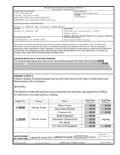 FDAzilla FDA 483 Ronald B. Natale, MD, West Hollywood | November 2020