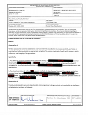 FDAzilla FDA 483 S and B Pharma, Fenton | September 2022