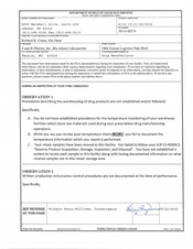 FDAzilla FDA 483 S & B Pharma, Fenton | August 2019