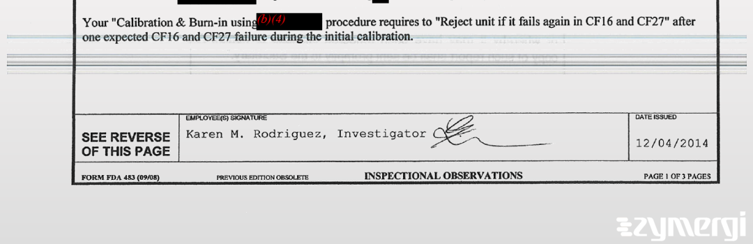 Karen M. Rodriguez FDA Investigator 