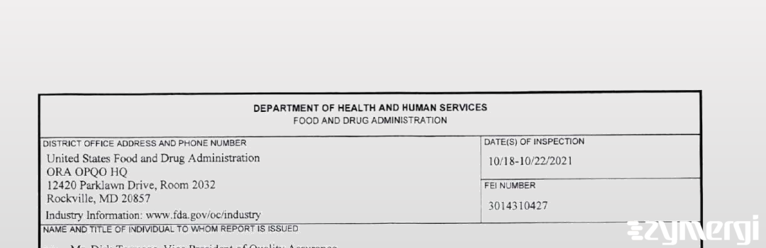 FDANews 483 Shanghai STA Pharmaceutical Product Co., Ltd. Oct 22 2021 top