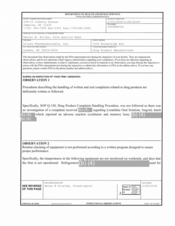 FDAzilla FDA 483 Silarx Pharmaceuticals, Carmel | February 2018