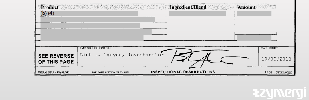 Binh T. Nguyen FDA Investigator 