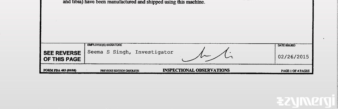 Seema S. Singh FDA Investigator