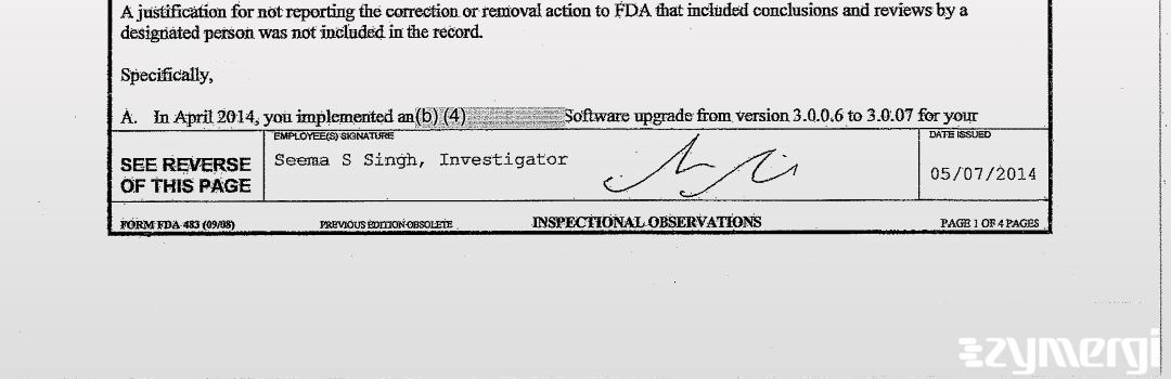 Seema S. Singh FDA Investigator 
