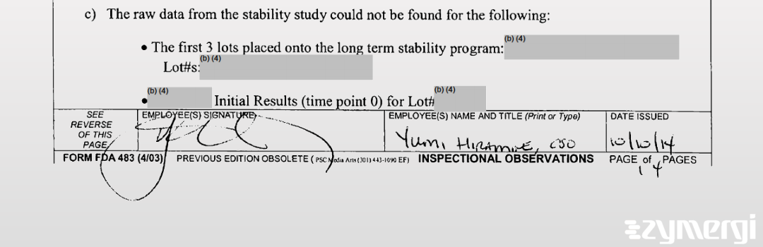 Yumi J. Hiramine FDA Investigator 