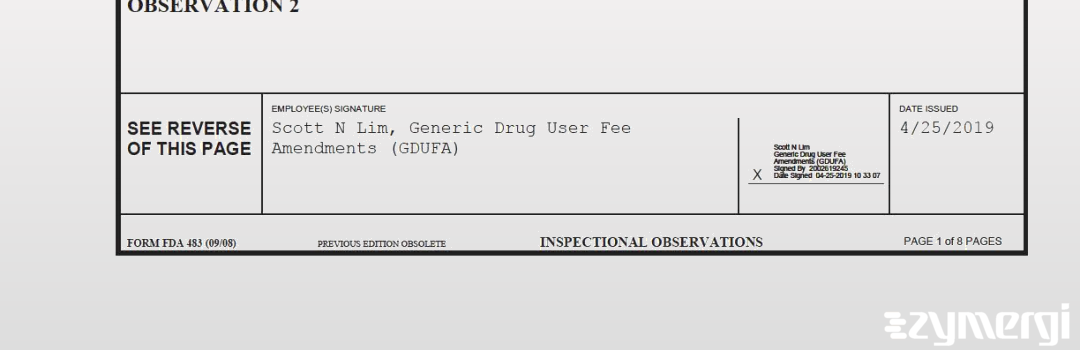 Scott N. Lim FDA Investigator 