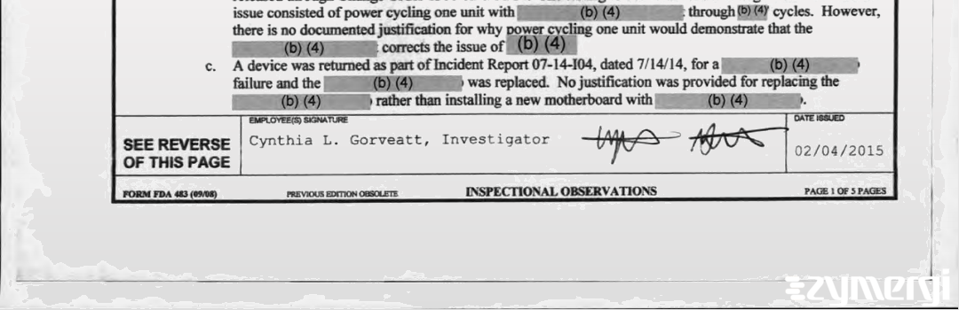 Cynthia L. Gorveatt FDA Investigator