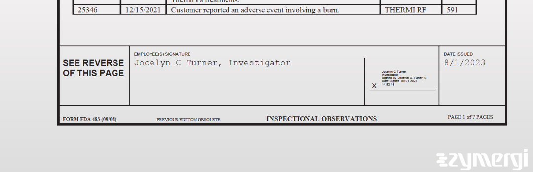 Jocelyn C. Turner FDA Investigator 