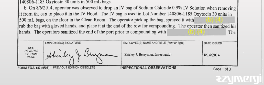 Shirley J. Berryman FDA Investigator