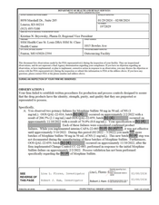 FDA 483 SSM Health Care St. Louis DBA SSM St. Clare H | 2024