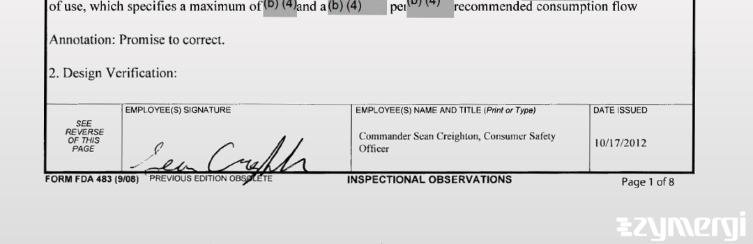 Sean T. Creighton FDA Investigator