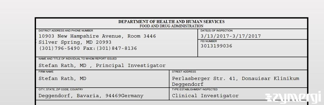 FDANews 483 Stefan Rath, MD Mar 17 2017 top