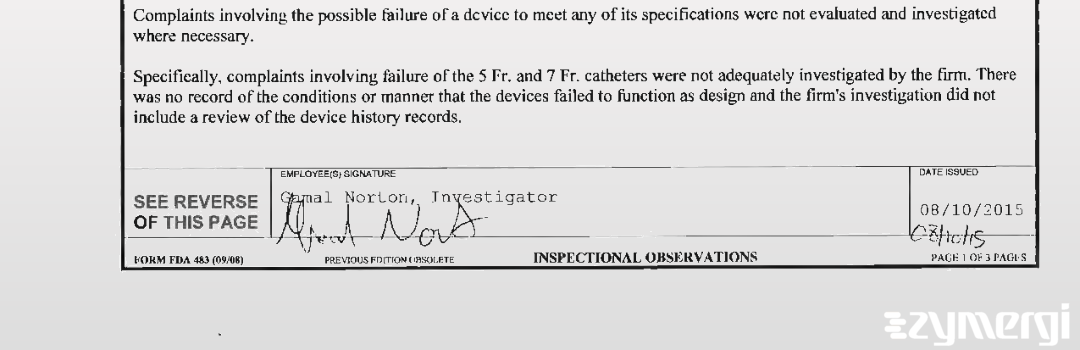 Gamal A. Norton FDA Investigator 