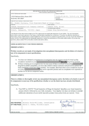 FDA 483 Takeda Pharmaceutical, Hikari | November 2023