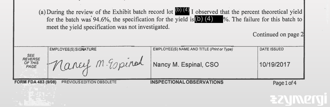 Nancy M. Espinal FDA Investigator 