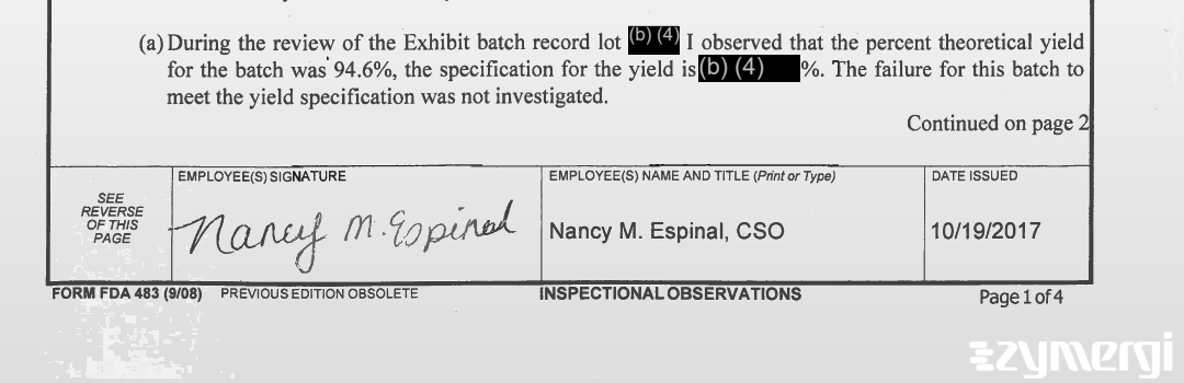 Nancy M. Espinal FDA Investigator 