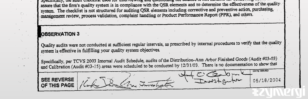 Kinh Q. Mac FDA Investigator Art O. Czabaniuk FDA Investigator 