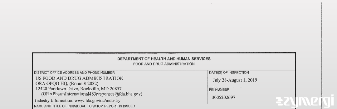 FDANews 483 Teva Pharmaceutical Industries Aug 1 2019 top