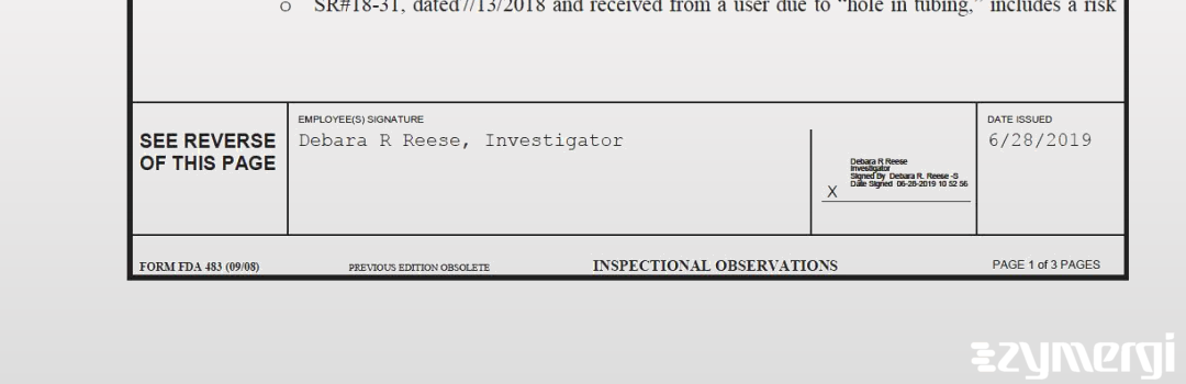 Debara R. Reese FDA Investigator