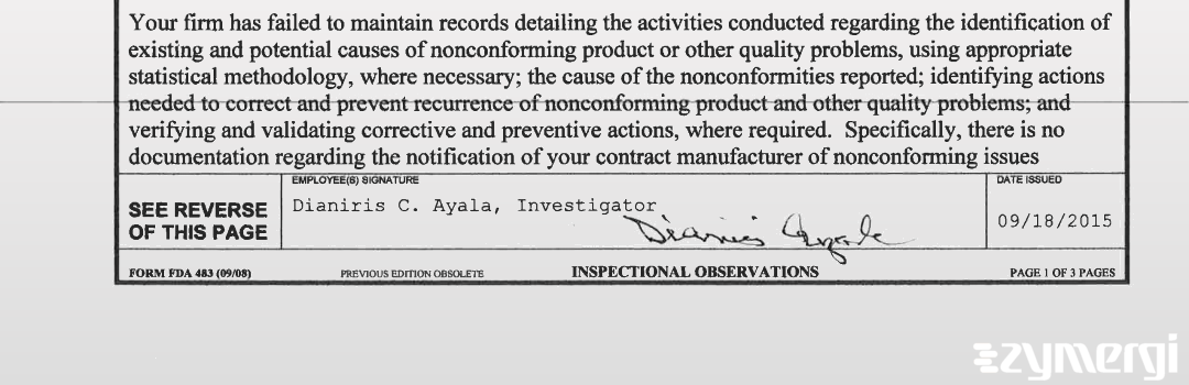 Dianiris C. Ayala FDA Investigator