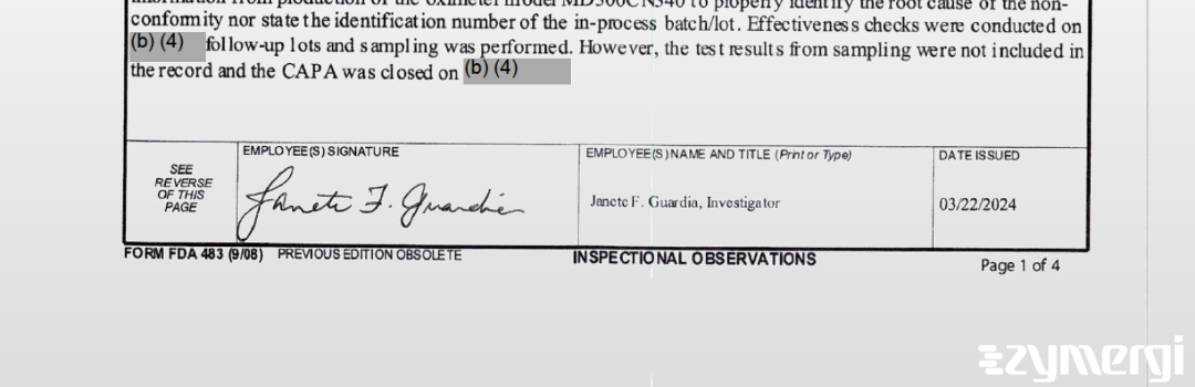 Janete F. Guardia FDA Investigator