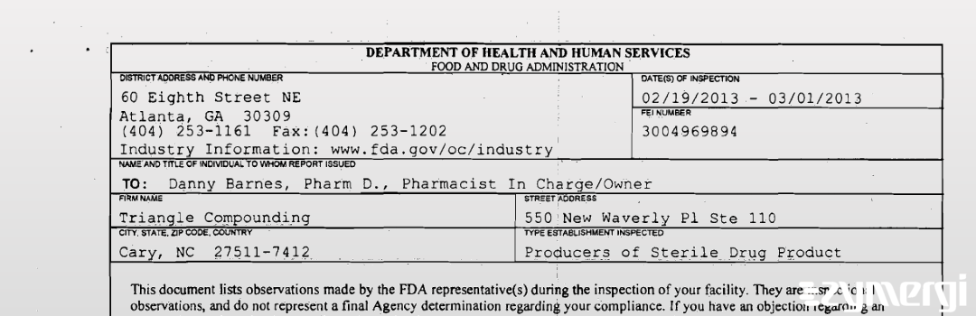 FDANews 483 Triangle Compounding Mar 1 2013 top