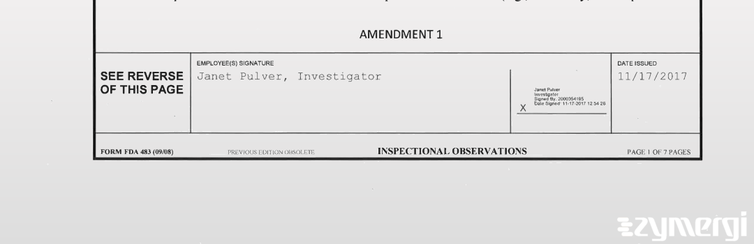 Janet Pulver FDA Investigator