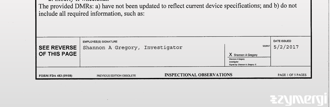 Shannon A. Gregory FDA Investigator