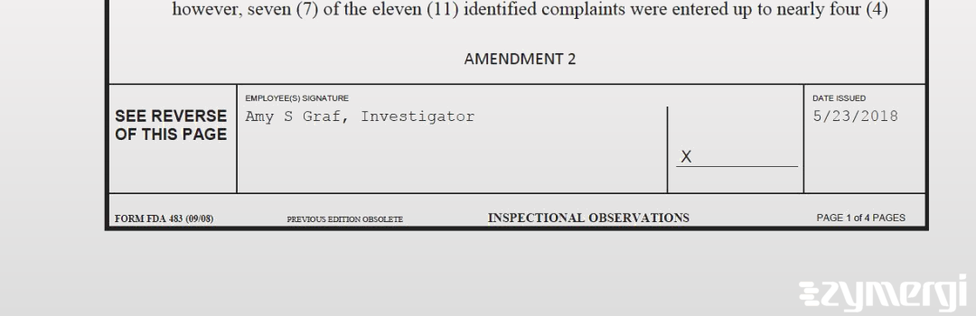 Amy S. Graf FDA Investigator