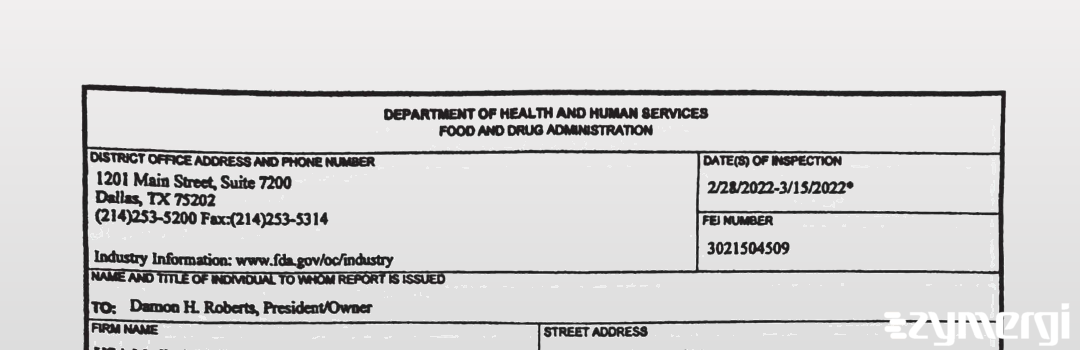 FDANews 483 USA Medical, LLC Mar 15 2022 top