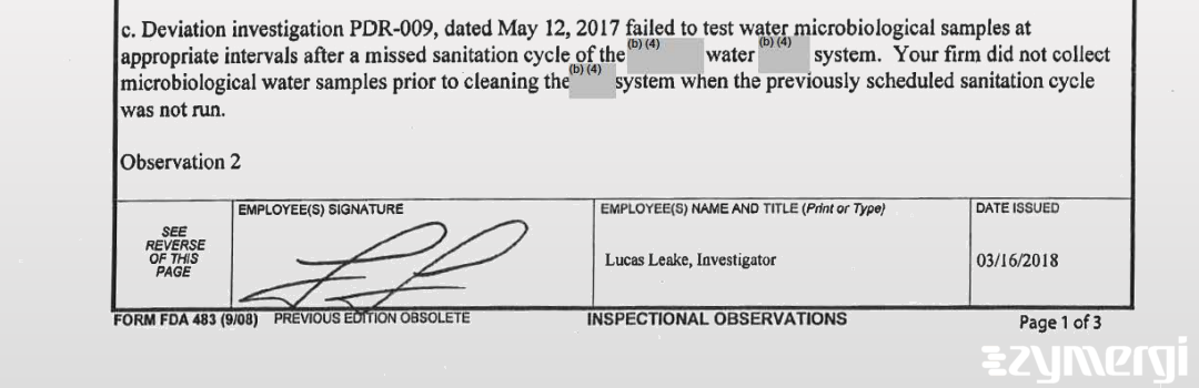 Lucas B. Leake FDA Investigator 