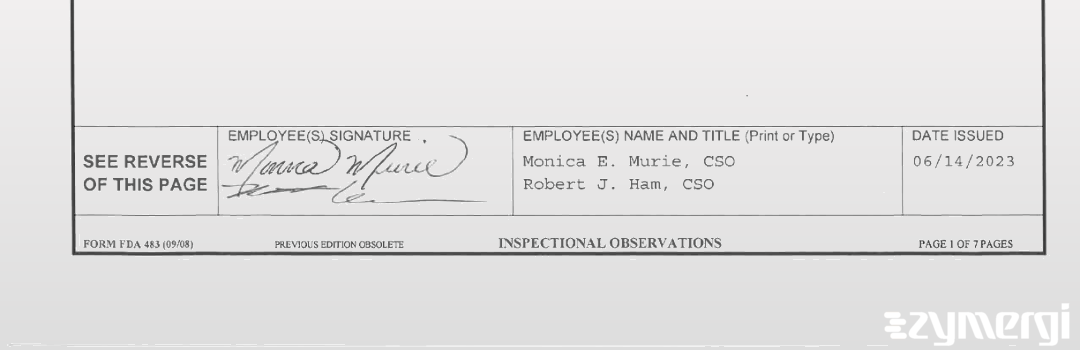 Monica E. Murie FDA Investigator