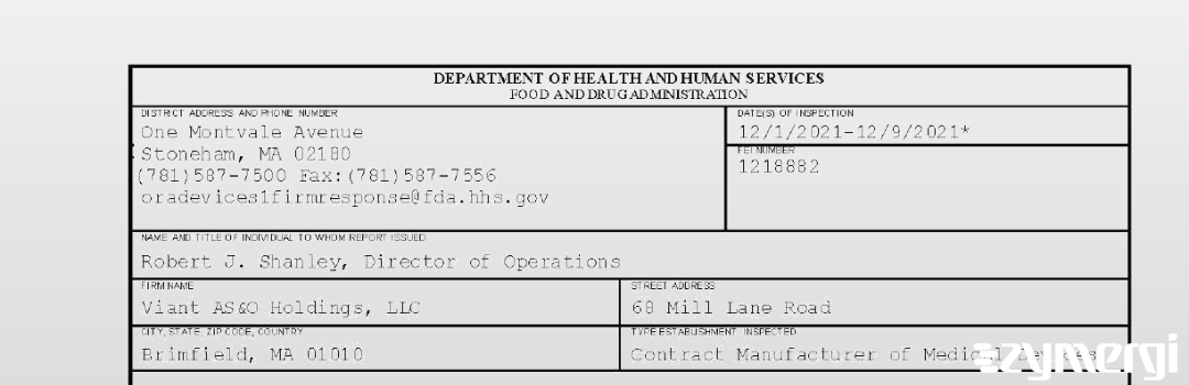 FDANews 483 Viant AS&O Holdings, LLC Dec 9 2021 top