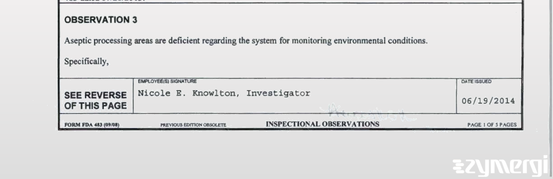 Nicole E. Knowlton FDA Investigator