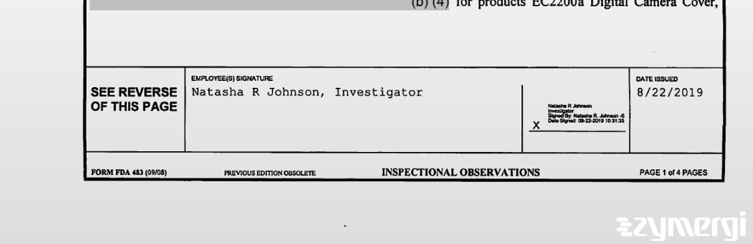 Natasha R. Johnson FDA Investigator