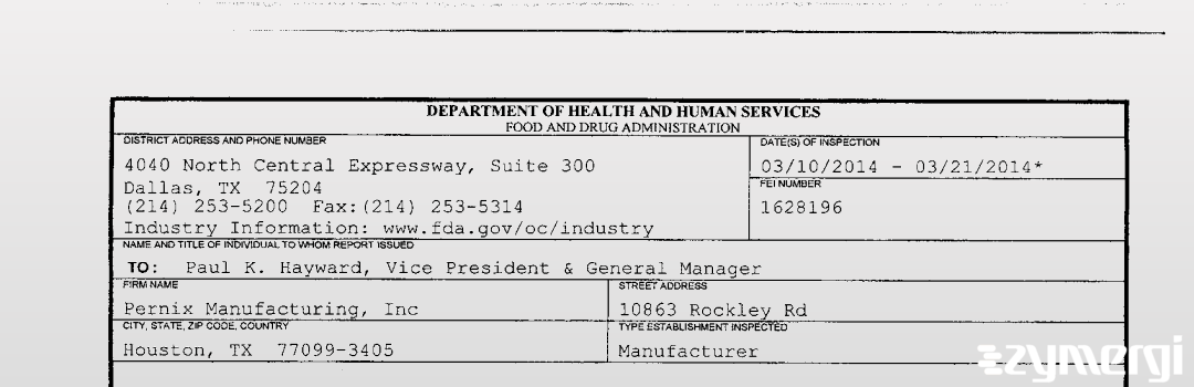 FDAzilla 483 Woodfield Pharmaceutical, LLC Mar 21 2014 top