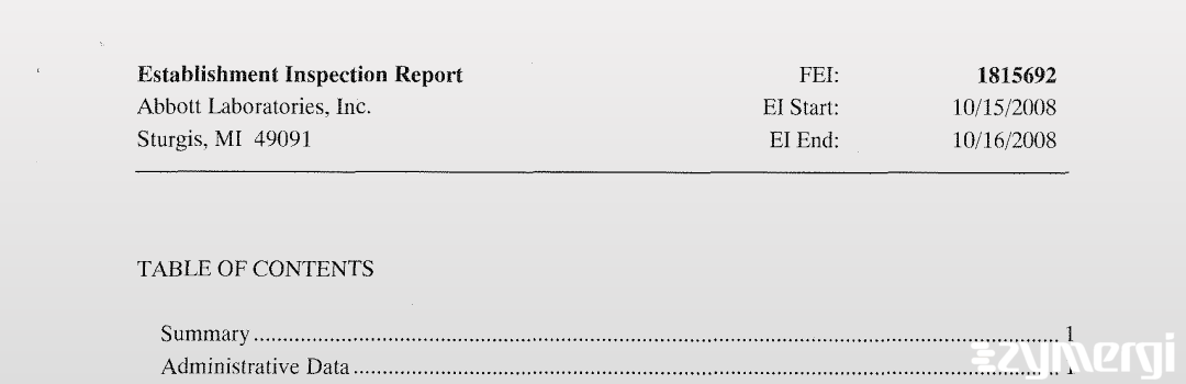 FDANews EIR Abbott Nutrition Oct 16 2008 top