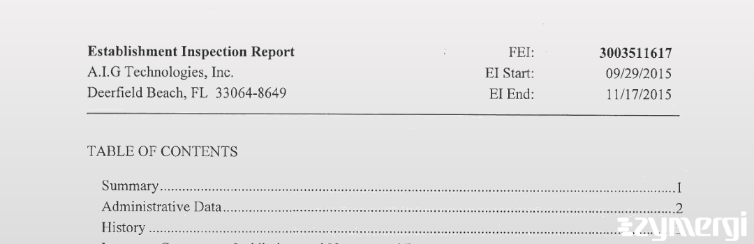 FDANews EIR A.I.G Technologies Inc. Nov 17 2015 top