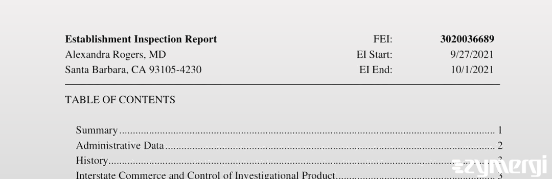 FDANews EIR Alexandra Rogers, MD Oct 1 2021 top