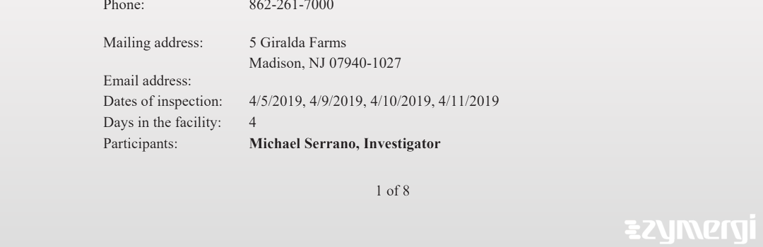 Michael Serrano FDA Investigator