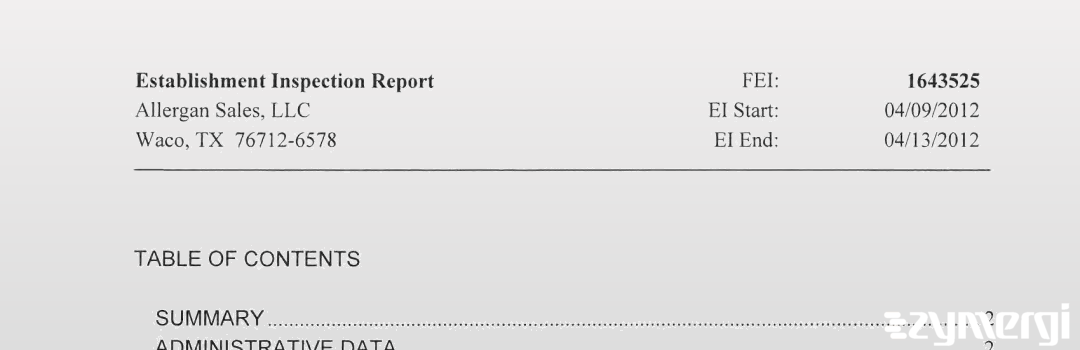 FDANews EIR Allergan Sales LLC Apr 13 2012 top